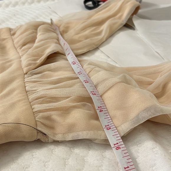 Lulus Romantic Moment Nude Mesh Maxi Dress - Picture 13 of 16